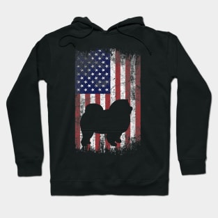 Chow Chow American Flag Usa Patriot Hoodie